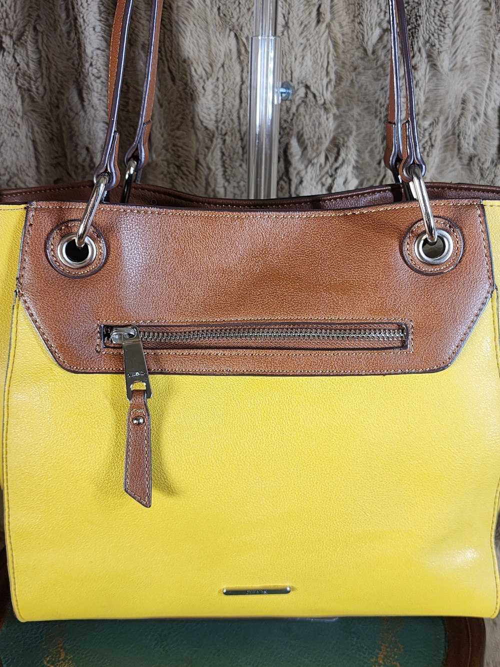 CHAPS Yellow Boho Purse